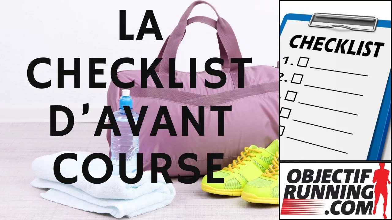 Checklist d'avant course